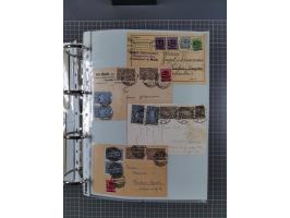 1920/23, interessante Sammlung mit ca. 570 Briefen, Karten und Ganzsachen inkl. Dienstmarken. Dabei Einzel- und Mehrfachfrank