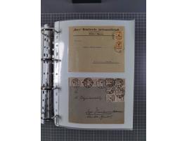 1920/23, interessante Sammlung mit ca. 570 Briefen, Karten und Ganzsachen inkl. Dienstmarken. Dabei Einzel- und Mehrfachfrank
