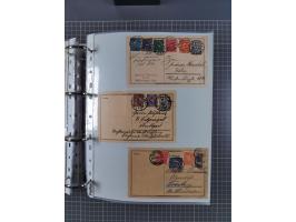 1920/23, interessante Sammlung mit ca. 570 Briefen, Karten und Ganzsachen inkl. Dienstmarken. Dabei Einzel- und Mehrfachfrank