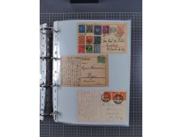 1920/23, interessante Sammlung mit ca. 570 Briefen, Karten und Ganzsachen inkl. Dienstmarken. Dabei Einzel- und Mehrfachfrank