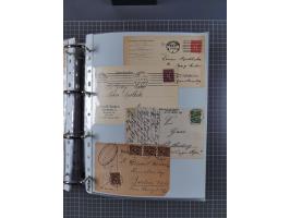 1920/23, interessante Sammlung mit ca. 570 Briefen, Karten und Ganzsachen inkl. Dienstmarken. Dabei Einzel- und Mehrfachfrank