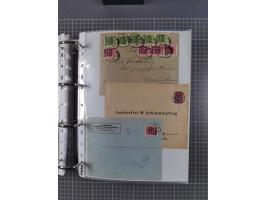 1920/23, interessante Sammlung mit ca. 570 Briefen, Karten und Ganzsachen inkl. Dienstmarken. Dabei Einzel- und Mehrfachfrank