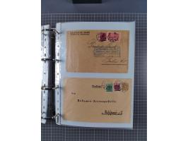 1920/23, interessante Sammlung mit ca. 570 Briefen, Karten und Ganzsachen inkl. Dienstmarken. Dabei Einzel- und Mehrfachfrank