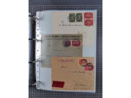 1920/23, interessante Sammlung mit ca. 570 Briefen, Karten und Ganzsachen inkl. Dienstmarken. Dabei Einzel- und Mehrfachfrank