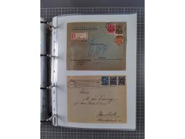 1920/23, interessante Sammlung mit ca. 570 Briefen, Karten und Ganzsachen inkl. Dienstmarken. Dabei Einzel- und Mehrfachfrank