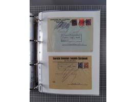1920/23, interessante Sammlung mit ca. 570 Briefen, Karten und Ganzsachen inkl. Dienstmarken. Dabei Einzel- und Mehrfachfrank