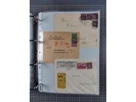 1920/23, interessante Sammlung mit ca. 570 Briefen, Karten und Ganzsachen inkl. Dienstmarken. Dabei Einzel- und Mehrfachfrank