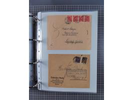 1920/23, interessante Sammlung mit ca. 570 Briefen, Karten und Ganzsachen inkl. Dienstmarken. Dabei Einzel- und Mehrfachfrank