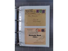 1920/23, interessante Sammlung mit ca. 570 Briefen, Karten und Ganzsachen inkl. Dienstmarken. Dabei Einzel- und Mehrfachfrank