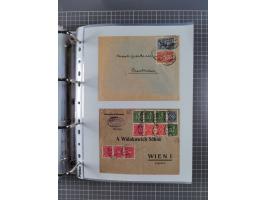 1920/23, interessante Sammlung mit ca. 570 Briefen, Karten und Ganzsachen inkl. Dienstmarken. Dabei Einzel- und Mehrfachfrank