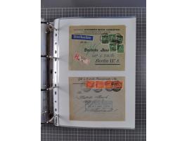 1920/23, interessante Sammlung mit ca. 570 Briefen, Karten und Ganzsachen inkl. Dienstmarken. Dabei Einzel- und Mehrfachfrank