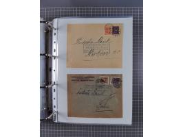 1920/23, interessante Sammlung mit ca. 570 Briefen, Karten und Ganzsachen inkl. Dienstmarken. Dabei Einzel- und Mehrfachfrank