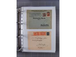 1920/23, interessante Sammlung mit ca. 570 Briefen, Karten und Ganzsachen inkl. Dienstmarken. Dabei Einzel- und Mehrfachfrank