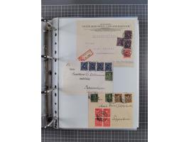 1920/23, interessante Sammlung mit ca. 570 Briefen, Karten und Ganzsachen inkl. Dienstmarken. Dabei Einzel- und Mehrfachfrank