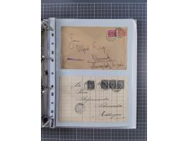 1920/23, interessante Sammlung mit ca. 570 Briefen, Karten und Ganzsachen inkl. Dienstmarken. Dabei Einzel- und Mehrfachfrank