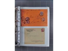 1920/23, interessante Sammlung mit ca. 570 Briefen, Karten und Ganzsachen inkl. Dienstmarken. Dabei Einzel- und Mehrfachfrank