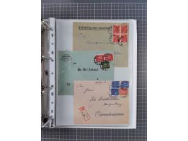 1920/23, interessante Sammlung mit ca. 570 Briefen, Karten und Ganzsachen inkl. Dienstmarken. Dabei Einzel- und Mehrfachfrank
