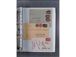 1920/23, interessante Sammlung mit ca. 570 Briefen, Karten und Ganzsachen inkl. Dienstmarken. Dabei Einzel- und Mehrfachfrank