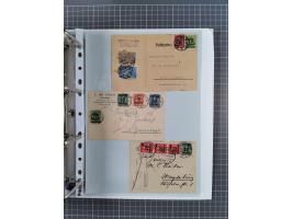 1920/23, interessante Sammlung mit ca. 570 Briefen, Karten und Ganzsachen inkl. Dienstmarken. Dabei Einzel- und Mehrfachfrank