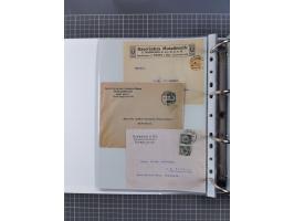 1920/23, interessante Sammlung mit ca. 570 Briefen, Karten und Ganzsachen inkl. Dienstmarken. Dabei Einzel- und Mehrfachfrank