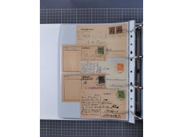 1920/23, interessante Sammlung mit ca. 570 Briefen, Karten und Ganzsachen inkl. Dienstmarken. Dabei Einzel- und Mehrfachfrank