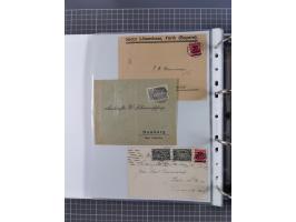 1920/23, interessante Sammlung mit ca. 570 Briefen, Karten und Ganzsachen inkl. Dienstmarken. Dabei Einzel- und Mehrfachfrank