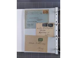 1920/23, interessante Sammlung mit ca. 570 Briefen, Karten und Ganzsachen inkl. Dienstmarken. Dabei Einzel- und Mehrfachfrank
