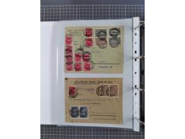1920/23, interessante Sammlung mit ca. 570 Briefen, Karten und Ganzsachen inkl. Dienstmarken. Dabei Einzel- und Mehrfachfrank