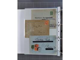 1920/23, interessante Sammlung mit ca. 570 Briefen, Karten und Ganzsachen inkl. Dienstmarken. Dabei Einzel- und Mehrfachfrank