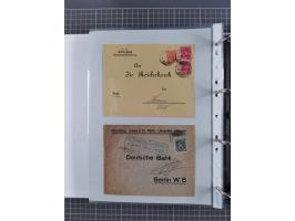 1920/23, interessante Sammlung mit ca. 570 Briefen, Karten und Ganzsachen inkl. Dienstmarken. Dabei Einzel- und Mehrfachfrank