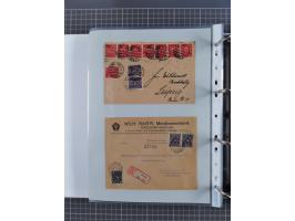 1920/23, interessante Sammlung mit ca. 570 Briefen, Karten und Ganzsachen inkl. Dienstmarken. Dabei Einzel- und Mehrfachfrank