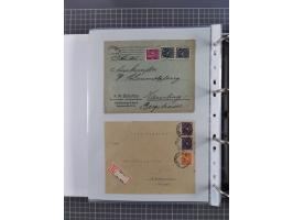 1920/23, interessante Sammlung mit ca. 570 Briefen, Karten und Ganzsachen inkl. Dienstmarken. Dabei Einzel- und Mehrfachfrank
