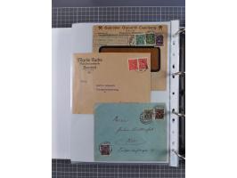 1920/23, interessante Sammlung mit ca. 570 Briefen, Karten und Ganzsachen inkl. Dienstmarken. Dabei Einzel- und Mehrfachfrank
