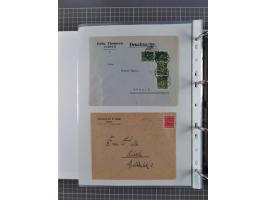 1920/23, interessante Sammlung mit ca. 570 Briefen, Karten und Ganzsachen inkl. Dienstmarken. Dabei Einzel- und Mehrfachfrank