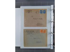 1920/23, interessante Sammlung mit ca. 570 Briefen, Karten und Ganzsachen inkl. Dienstmarken. Dabei Einzel- und Mehrfachfrank