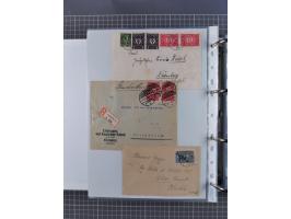 1920/23, interessante Sammlung mit ca. 570 Briefen, Karten und Ganzsachen inkl. Dienstmarken. Dabei Einzel- und Mehrfachfrank