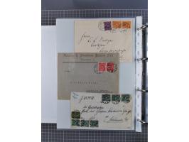 1920/23, interessante Sammlung mit ca. 570 Briefen, Karten und Ganzsachen inkl. Dienstmarken. Dabei Einzel- und Mehrfachfrank