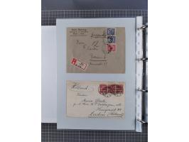 1920/23, interessante Sammlung mit ca. 570 Briefen, Karten und Ganzsachen inkl. Dienstmarken. Dabei Einzel- und Mehrfachfrank