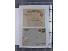1920/23, interessante Sammlung mit ca. 570 Briefen, Karten und Ganzsachen inkl. Dienstmarken. Dabei Einzel- und Mehrfachfrank