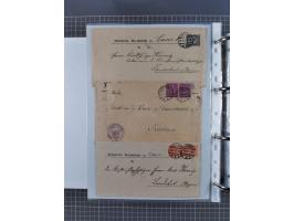 1920/23, interessante Sammlung mit ca. 570 Briefen, Karten und Ganzsachen inkl. Dienstmarken. Dabei Einzel- und Mehrfachfrank