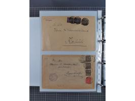 1920/23, interessante Sammlung mit ca. 570 Briefen, Karten und Ganzsachen inkl. Dienstmarken. Dabei Einzel- und Mehrfachfrank