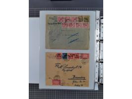 1920/23, interessante Sammlung mit ca. 570 Briefen, Karten und Ganzsachen inkl. Dienstmarken. Dabei Einzel- und Mehrfachfrank
