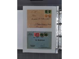 1920/23, interessante Sammlung mit ca. 570 Briefen, Karten und Ganzsachen inkl. Dienstmarken. Dabei Einzel- und Mehrfachfrank