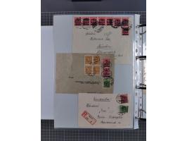 1920/23, interessante Sammlung mit ca. 570 Briefen, Karten und Ganzsachen inkl. Dienstmarken. Dabei Einzel- und Mehrfachfrank