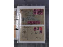 1920/23, interessante Sammlung mit ca. 570 Briefen, Karten und Ganzsachen inkl. Dienstmarken. Dabei Einzel- und Mehrfachfrank