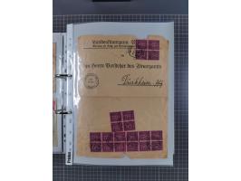 1920/23, interessante Sammlung mit ca. 570 Briefen, Karten und Ganzsachen inkl. Dienstmarken. Dabei Einzel- und Mehrfachfrank