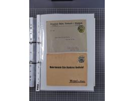1920/23, interessante Sammlung mit ca. 570 Briefen, Karten und Ganzsachen inkl. Dienstmarken. Dabei Einzel- und Mehrfachfrank