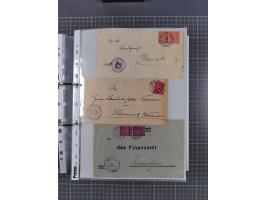 1920/23, interessante Sammlung mit ca. 570 Briefen, Karten und Ganzsachen inkl. Dienstmarken. Dabei Einzel- und Mehrfachfrank