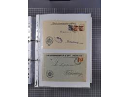 1920/23, interessante Sammlung mit ca. 570 Briefen, Karten und Ganzsachen inkl. Dienstmarken. Dabei Einzel- und Mehrfachfrank