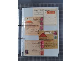 1920/23, interessante Sammlung mit ca. 570 Briefen, Karten und Ganzsachen inkl. Dienstmarken. Dabei Einzel- und Mehrfachfrank